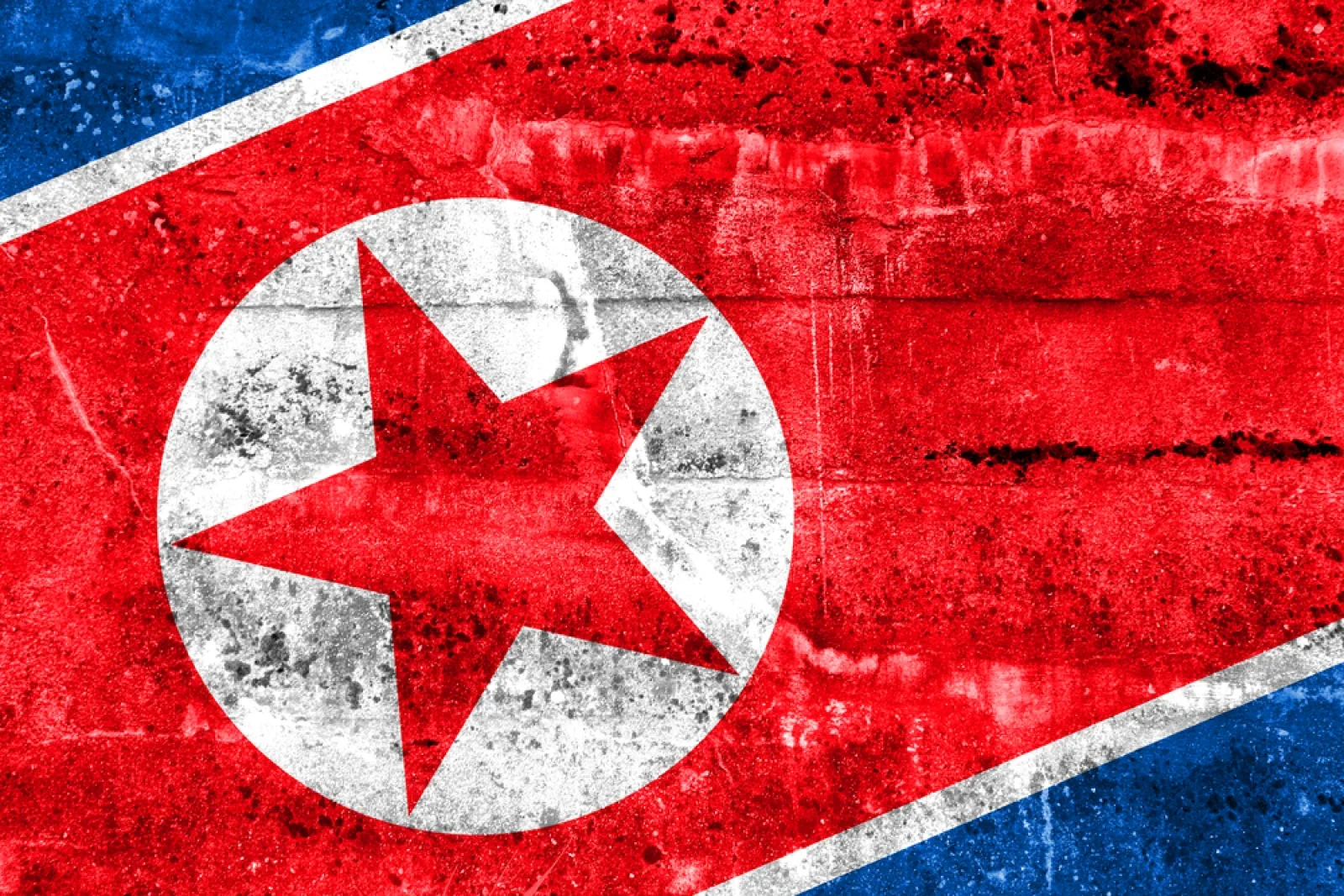 Nordkoreanische Flagge