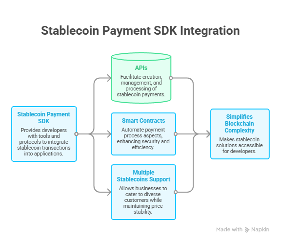 How a stablecoin payment SDK works