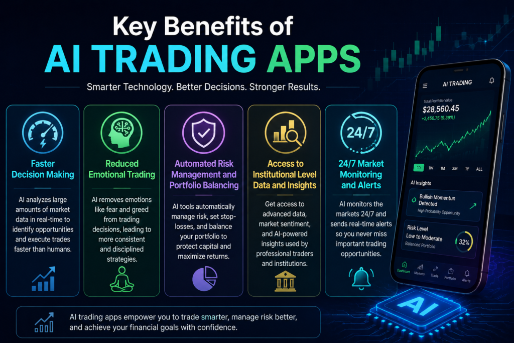 Key benefits of AI trading app