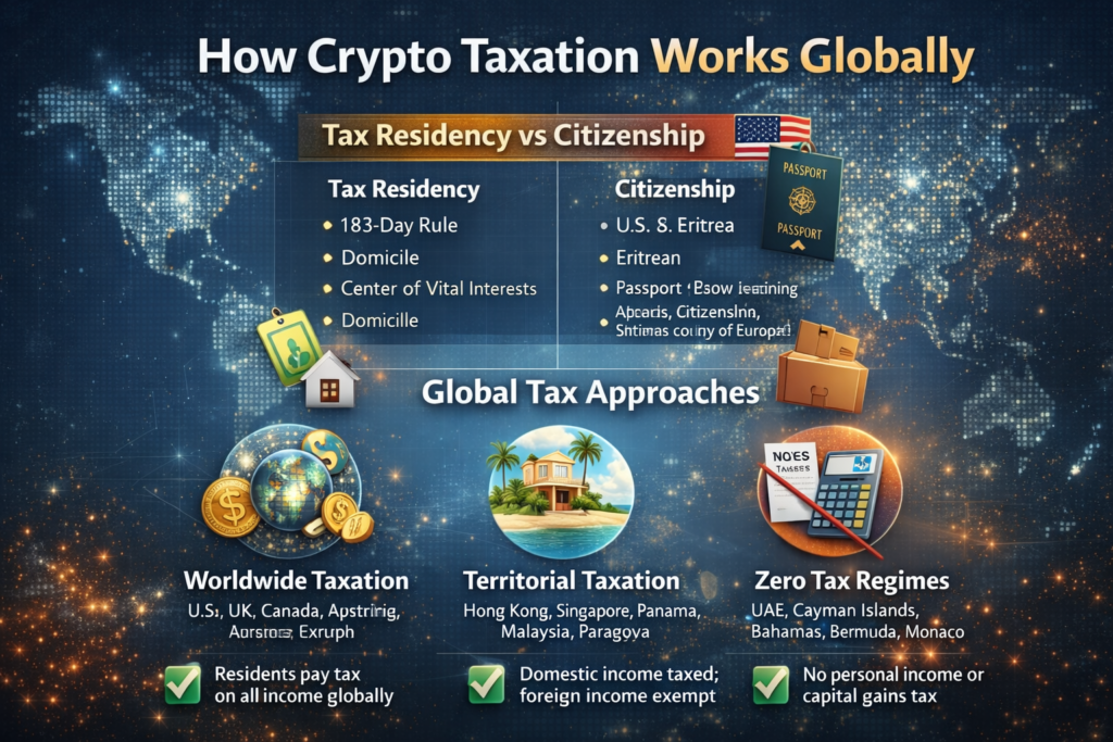 image showing how crypto taxation works