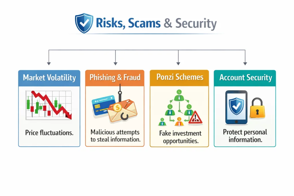 Image showing Ai trading risks, scams and security