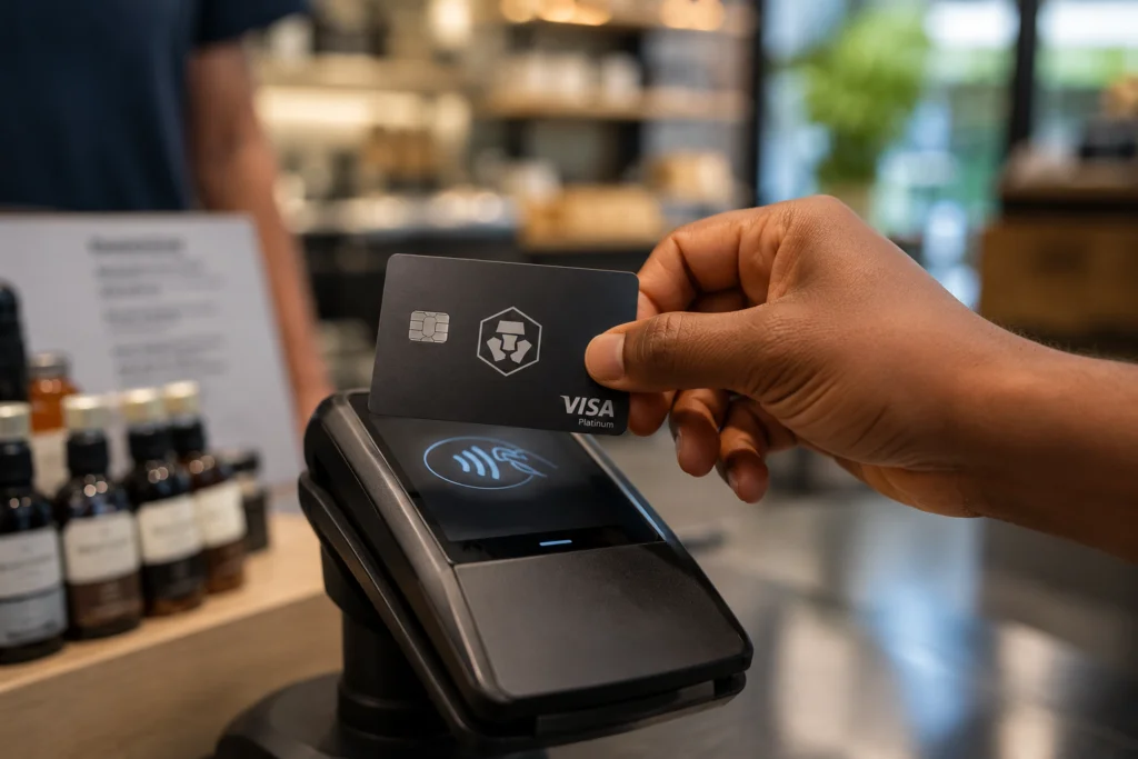 Carte de débit Visa crypto