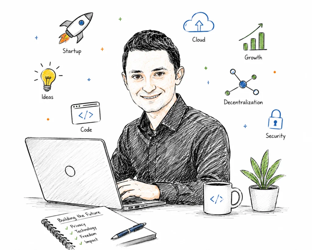 Ilya Lichtenstein working as a tech entrepreneur