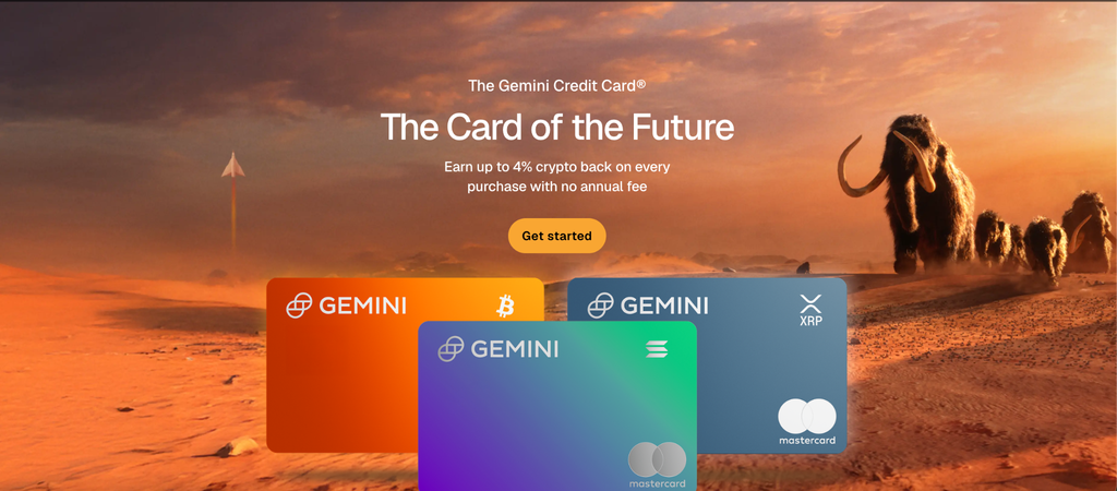 Gemini card interface