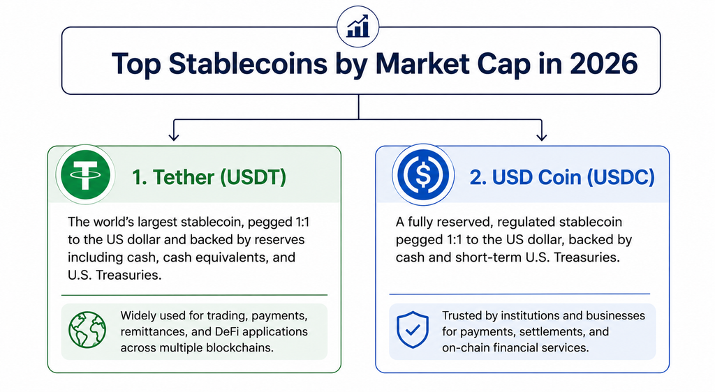 to stablecoins by market cap in 2026