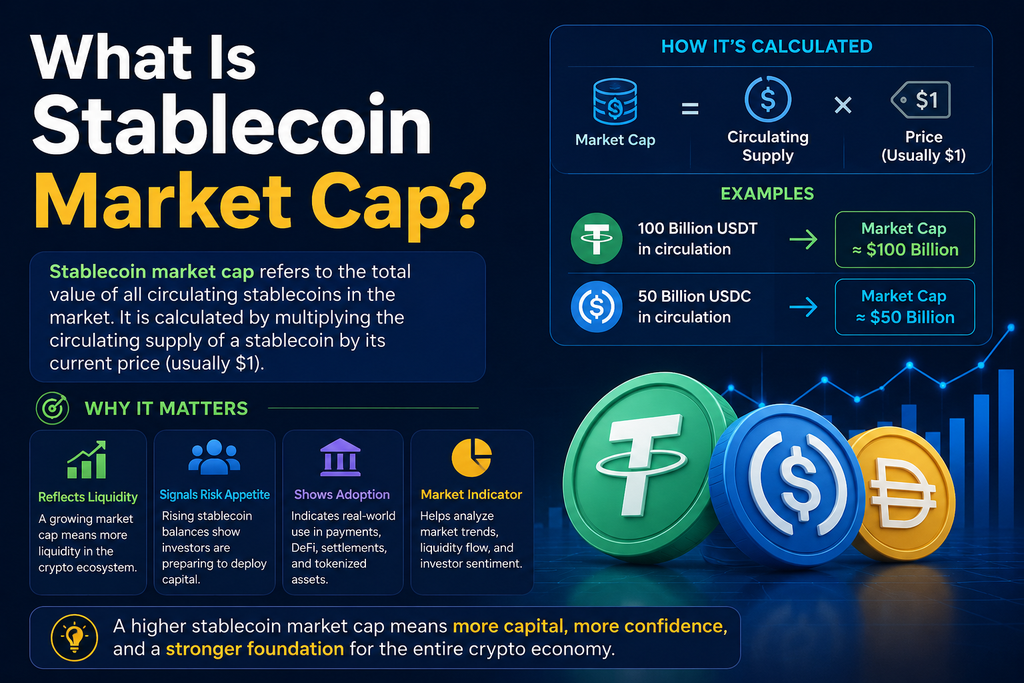 Image showing the meaning of stablecoin market cap