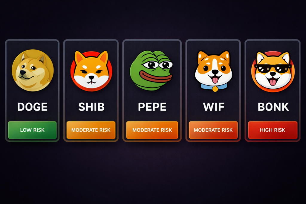 meme coins and their risk levels