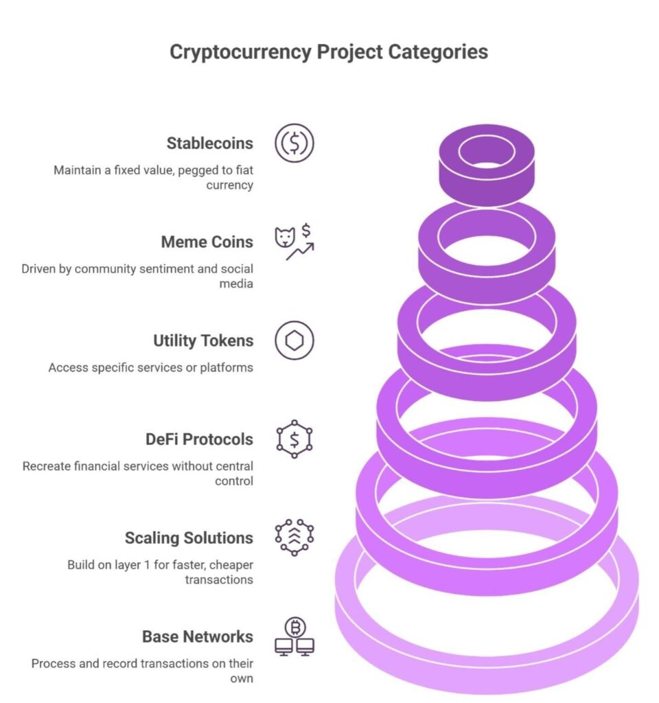 cryptocurrency project categories