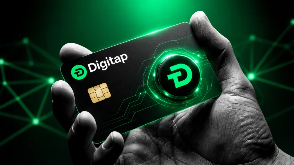 Prepaid-Kryptokarte von Digitap X Handle
