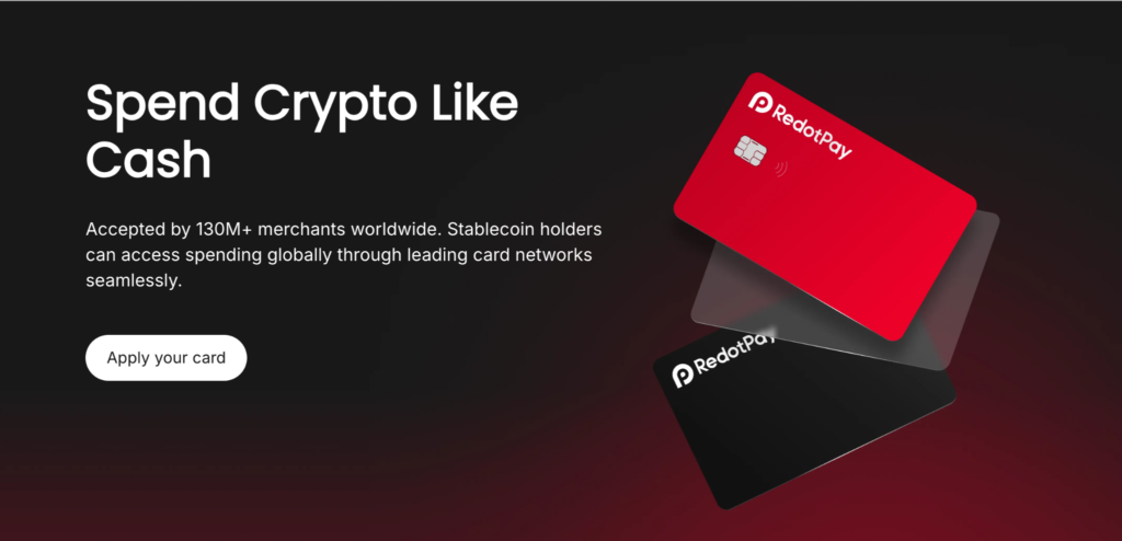 Redotpay Krypto-Prepaid-Karte