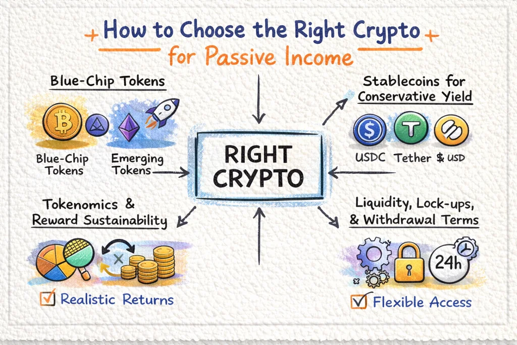 Image showing ways to earn passive income in crypto