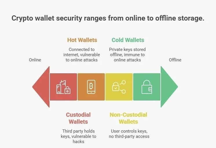 An image showing the different wallet types
