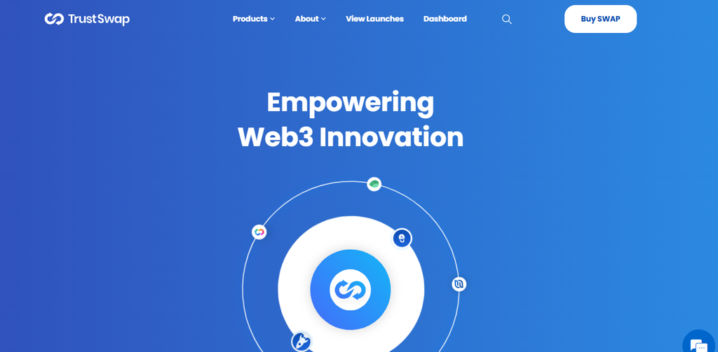 TrustSwap homepage interface