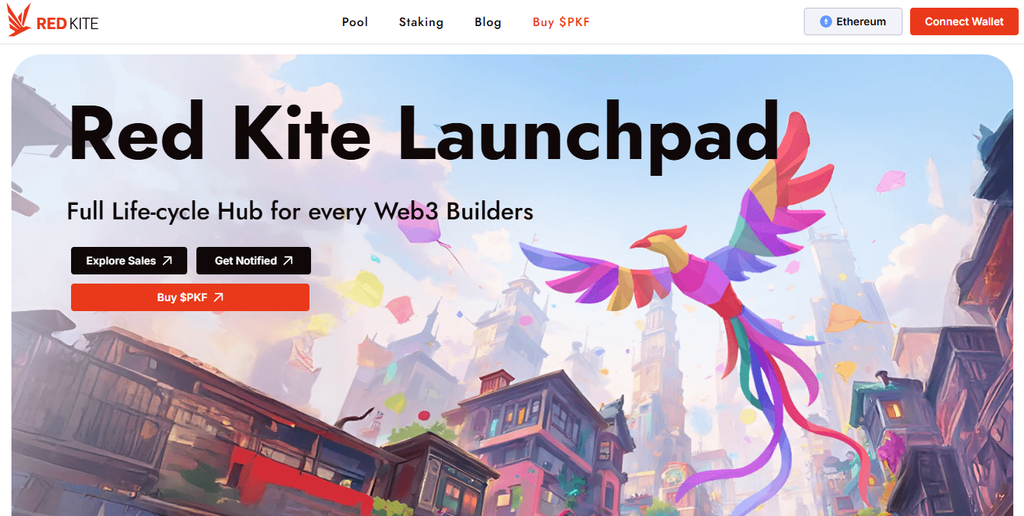 Red Kite Launchpad homepage interface