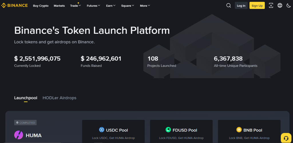 Binance Launchpad