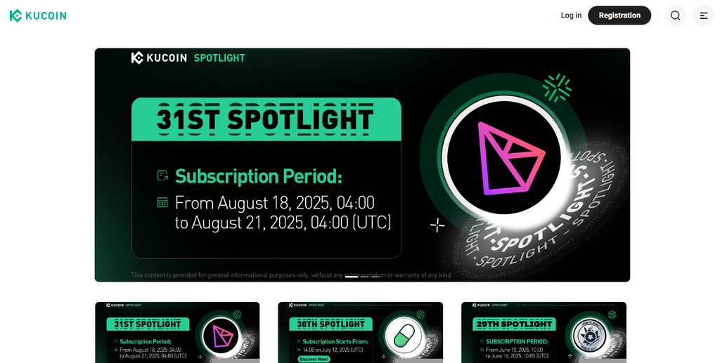 KuCoin spotlight launchpad