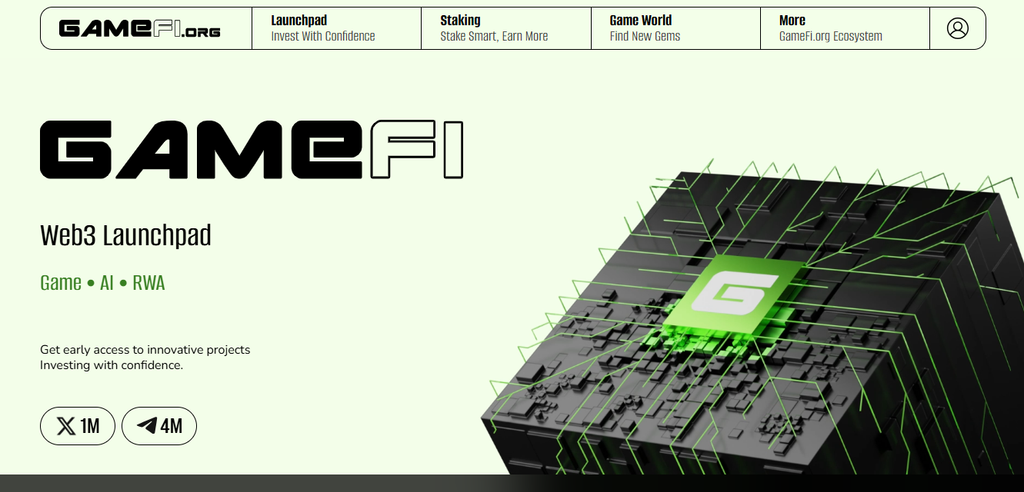 GameFi homepage