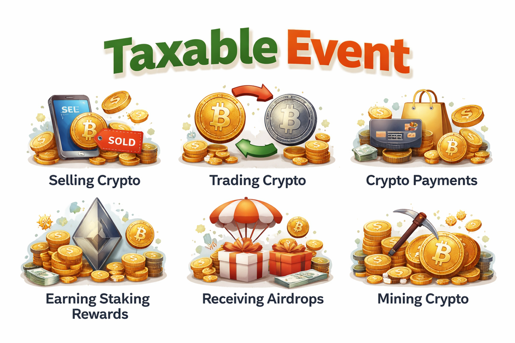 Image showing various taxable events 