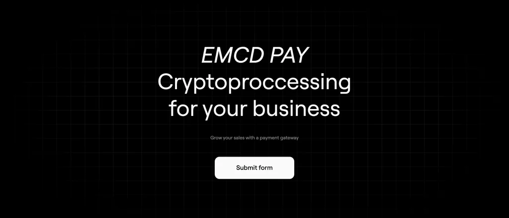 EMCD PAY cryptoprocessing for business