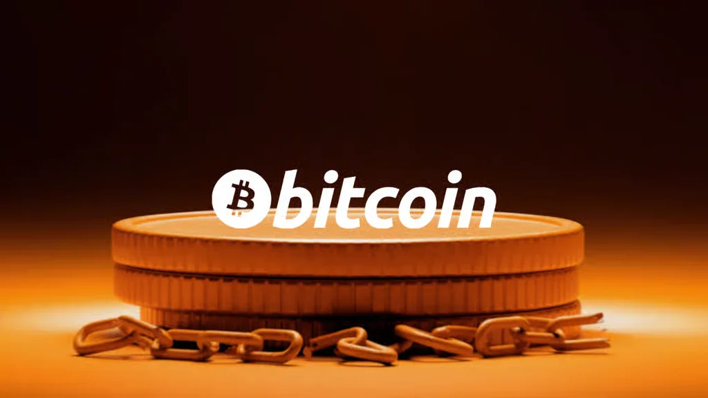 Stack of Bitcoin coins